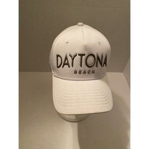 Essential Cap Daytona Beach White Polyester Hook And Loop